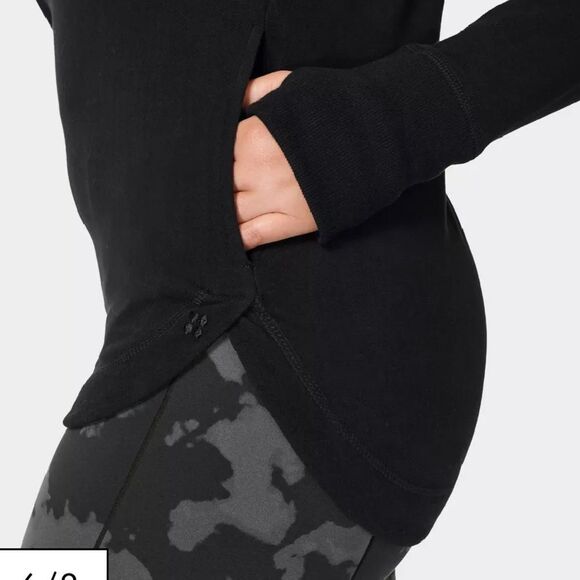 Sweaty Betty Black Escape Luxe Fleece Hoodie size XS relaxed fit - Picture 16 of 16